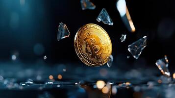 Bitcoin is falling from the sky photo