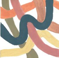 a painting of a colorful pattern with a curved line vector