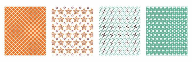 Abstract Minimalist Pattern Collection for Designers vector