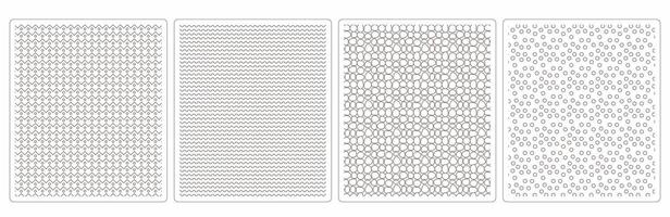 Vintage,Inspired Autumn Seamless Patterns,4 Retro Designs for Textile and Print vector