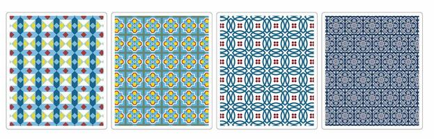 Premium Ornamental Patterns, 4 Intricate Seamless Designs for Interiors and Branding vector