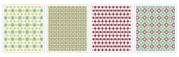 Minimalist Ornamental Seamless Patterns for Designers vector