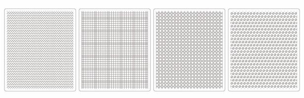 Warm Fall Palette Seamless Patterns,4 Cozy Designs for Fabric and Digital Creations vector