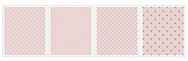 Warm Autumn Seamless Patterns,4 Unique Designs for Textiles, Fabric and Crafting vector