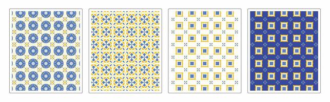 Seamless Tile and Surface Patterns set,Geometric, Ornamental, Abstract and Luxury Designs vector