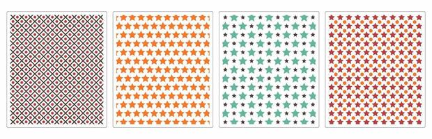 Minimalist Artistic Tile and Fabric Patterns for Digital Use vector
