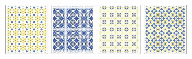 Luxury Seamless Tile Patterns , Abstract, Geometric and Ornamental Designs vector