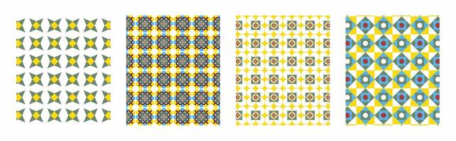 Luxury Seamless Tile Patterns , Decorative and Geometric Minimalist Design vector