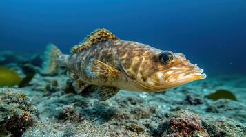 A large fish swimming in the ocean photo