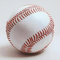 A Detailed View of a Classic Baseball Ready for the Next Game photo
