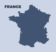 France map simple flat vector