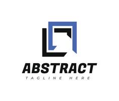 Abstract shape Business logo design creative symbol vector