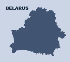 Belarus map simple flat vector