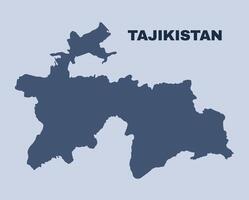 Tajikistan map simple flat vector