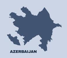 Azerbaijan map simple flat vector