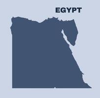 Egypt map simple flat vector