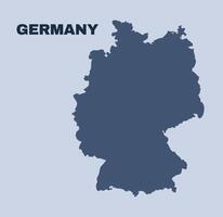 Germany map simple flat vector