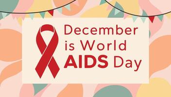 World AIDS Day Graphics Support, Awareness, Prevention vector
