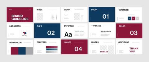 Branding Guidelines. Visual Identity Template. Logo Usage Manual. Brand Identity Presentation. vector