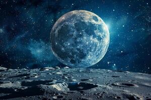 The moon is seen in this image photo