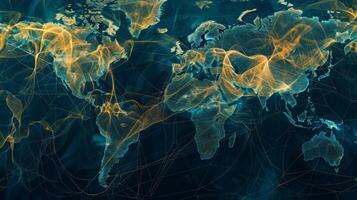 The world map is shown in this image photo