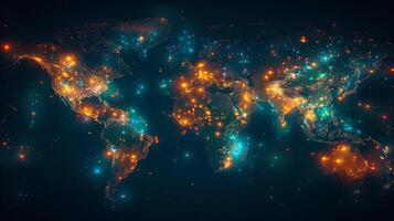 The world map is shown in this image photo