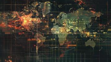 The world map is shown in this image photo