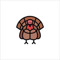 A turkey icon on a white background vector