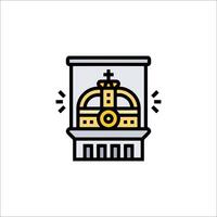 A crown icon on a white background vector