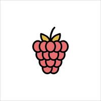 Raspberry icon illustration vector