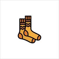A pair of socks on a white background vector