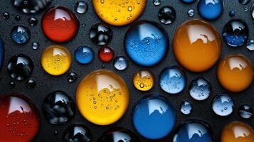 A collection of colorful, shiny, and reflective spheres photo