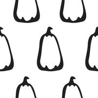 seamless pattern with long-shaped pumpkins drawn with root outline in line art style on white background, for packaging or textile vector