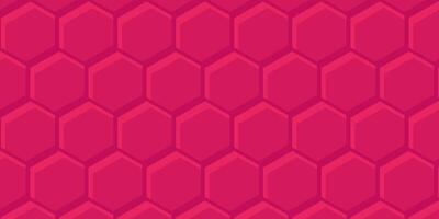 Hexagon pattern pink color background. Template design for poster, banner, greeting card, social media. vector