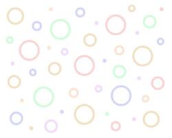 A set of round shapes for the background. vector