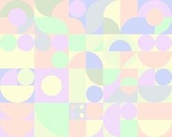 PrintAbstract Scandinavian style. Simple geometric art poster with simple shape and pattern in pastel colors. ESP 10. vector