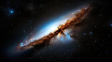 The andromeda galaxy is shown in this image photo