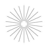 Radial circle lines pattern. Circular lines element. Spokes with radiating stripes icon. Symbol of Sun star rays. Flat design element mockup.Abstract illusion geometric shape. vector