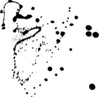 Grunge Hand Drawn Ink Blots and Drops Pattern vector