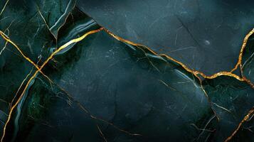 A piece of art with a gold border and a black background photo