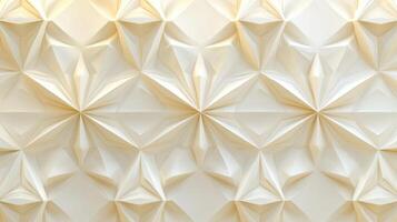 A white wall with folded paper photo