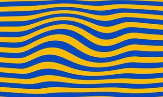 Wavy Striped Pattern. Abstract Optical Illusion Design vector