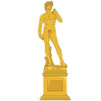 David Michelangelo sculpture Renaissance art vector