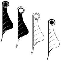 Feather of Truth from Maat, the Egyptian goddess of balance, symbolizing justice vector