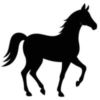 Beautiful Arabian horse silhouette icon for dynamic and modern design vector