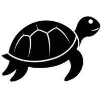 Creative Turtle Silhouette Icon for Nature Logos vector