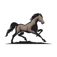 A horse running on a white background vector