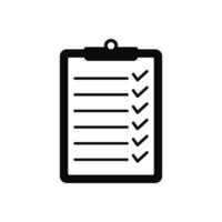 Checklist icon illustration on white background vector