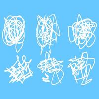 Abstract Scribble Elements for Creative Design Projects vector