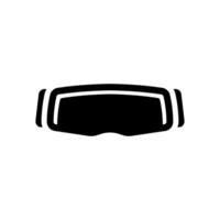 A black and white image of a ski mask vector